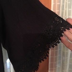Eyeshadow Tops - NWOT Eyeshadow 1x embroarded navy top Eyeshadow Tops - NWOT Eyeshadow 1x embroarded navy top